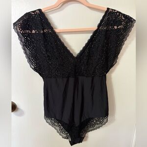 Prima Donna Black one piece lace top